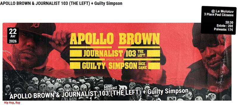 Apollo Brown &amp; Journalist 103 (The Left) + Guilty Simpson