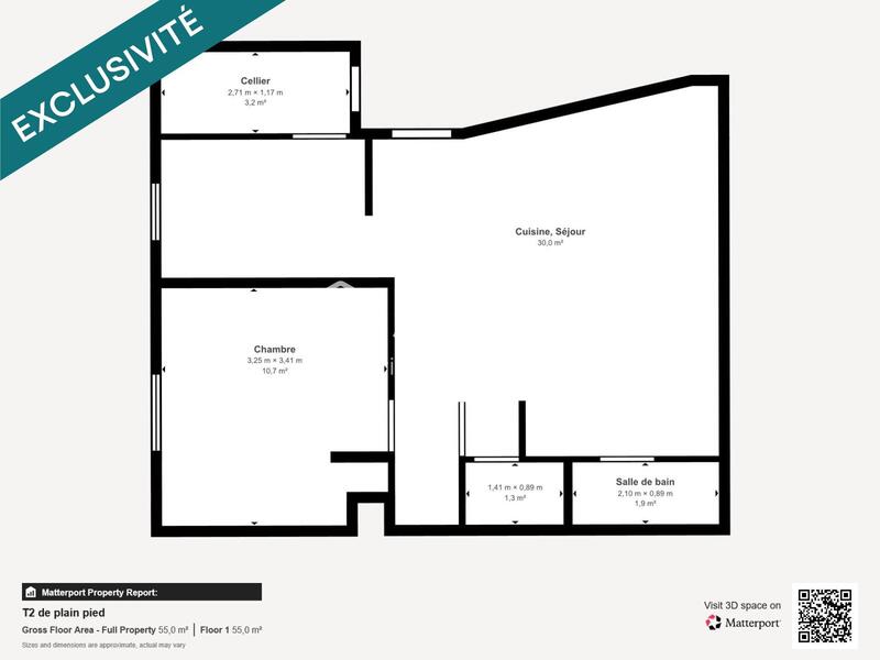 Maison - 47 m² - 2 pièces