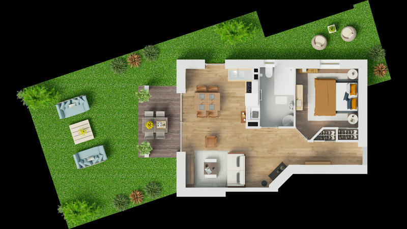 Appartement - 44 m² - 2 pièces