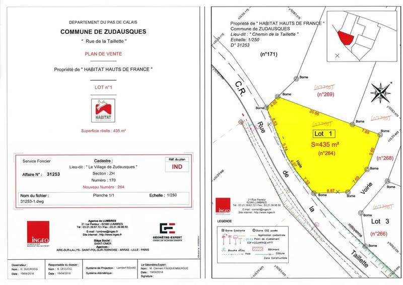 Terrain constructible - 435 m²