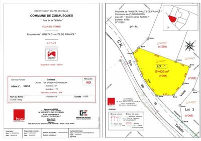 Terrain constructible - 435 m²