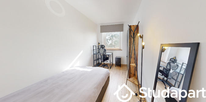 Chambre - 9 m² - 1 pièce