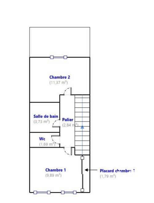 Maison - 64 m² - 3 pièces