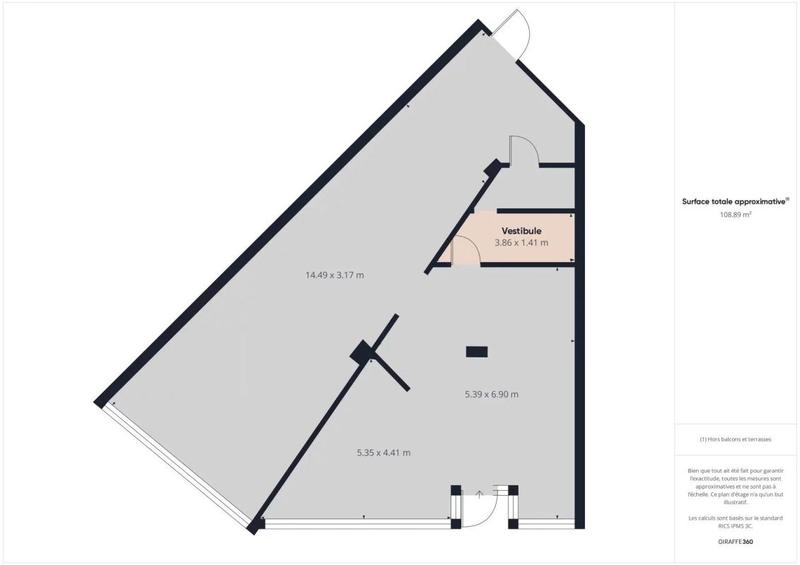 Fonds de commerce - Local commercial - 108 m²