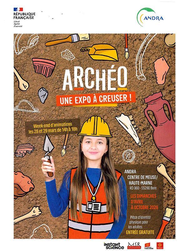 Exposition :"Archéo, une expo à creuser !"