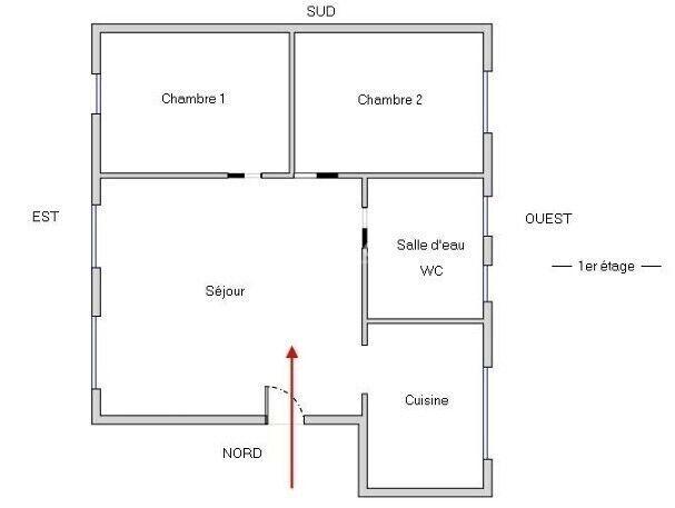 Appartement - 46 m² - 3 pièces