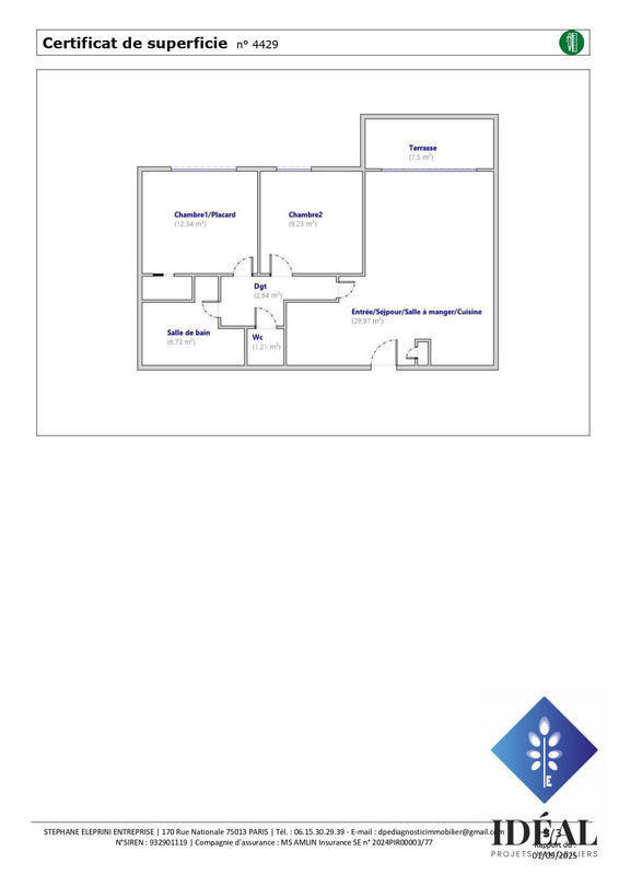 Appartement - 62 m² - 3 pièces