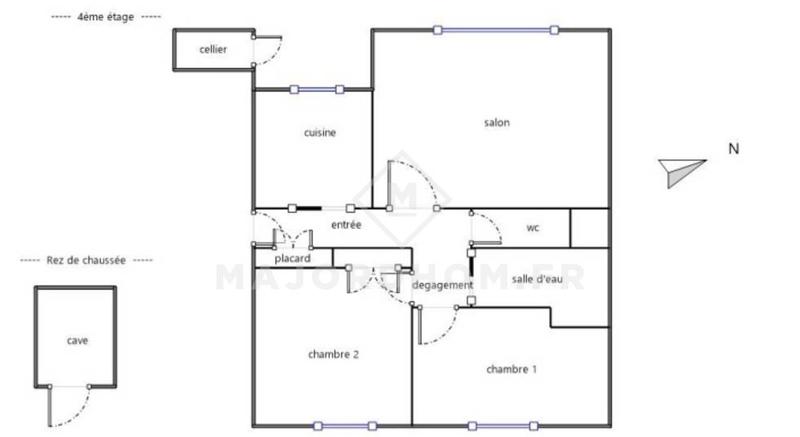 Appartement - 68 m² - 3 pièces