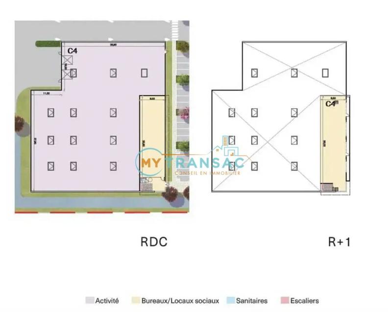 Local d'activité / Entrepôt - 493 m²