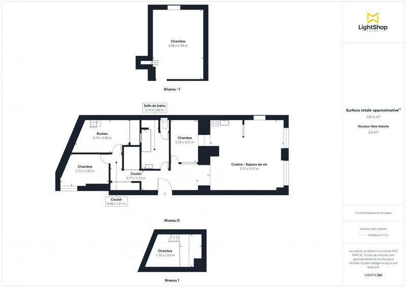 Appartement - 75 m² - 5 pièces