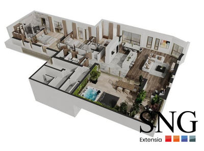 Appartement - 169 m² - 4 pièces