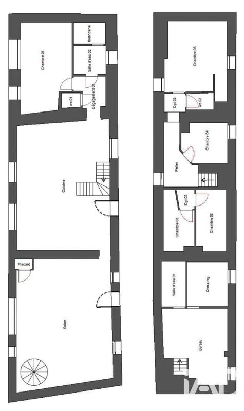 Maison - 177 m² - 7 pièces