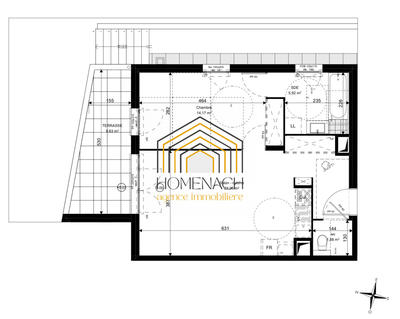 Appartement - 50 m² - 2 pièces