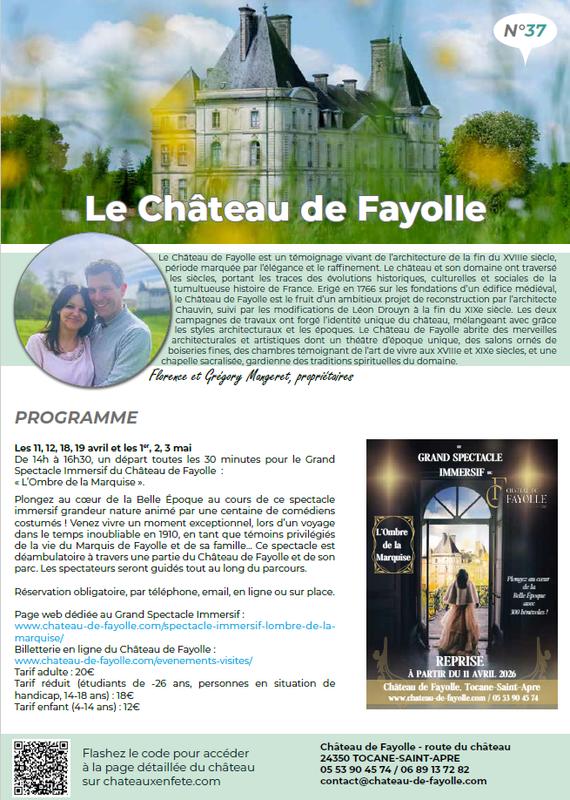Château en fête - Château de Fayolle