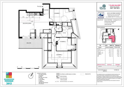 Appartement - 86 m² - 4 pièces