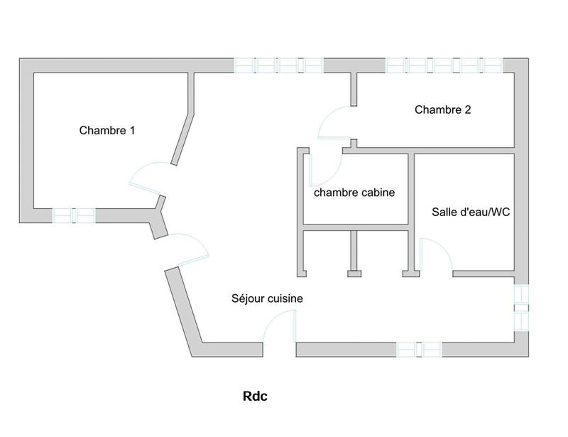 Maison - 49 m² - 4 pièces