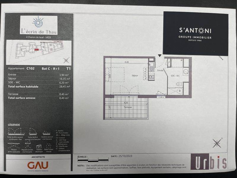 Appartement - 28 m² - 1 pièce