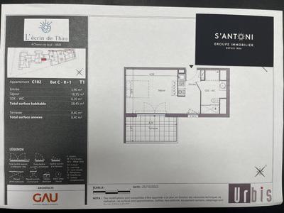 Appartement - 28 m² - 1 pièce