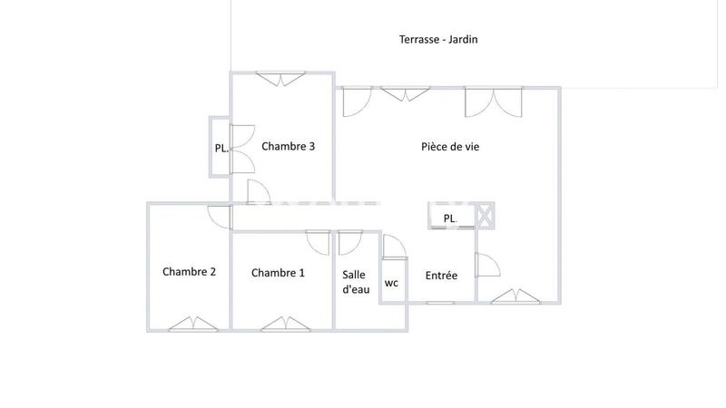 Appartement - 80 m² - 4 pièces