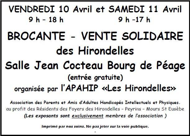 Brocante des hirondelles - apahip