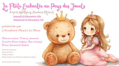 “La Flûte Enchantée au pays des jouets” d’après Wolfgang Amadeus Mozart