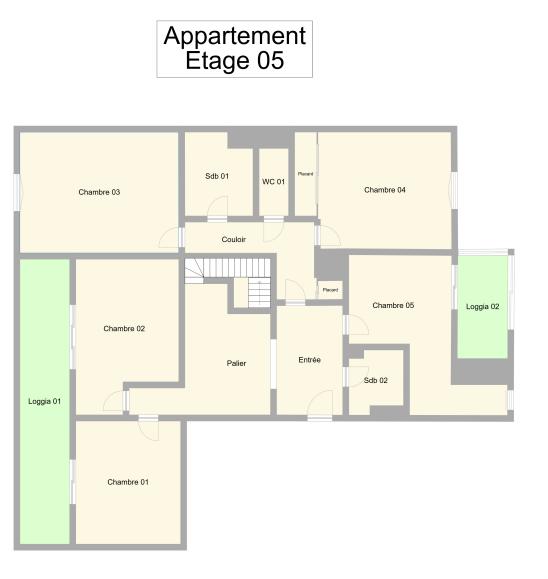 Duplex - 157 m² - 9 pièces