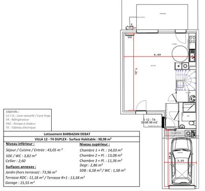Villa - 99 m² - 4 pièces