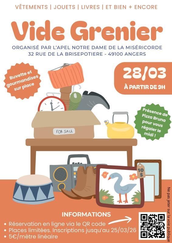 Vide grenier de l'école notre dame de la miséricorde