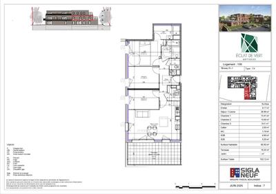 Appartement - 82 m² - 4 pièces