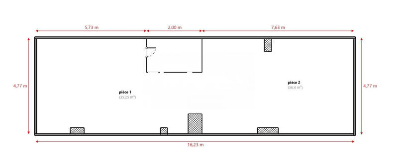 Fonds de commerce - Local commercial - 113 m²