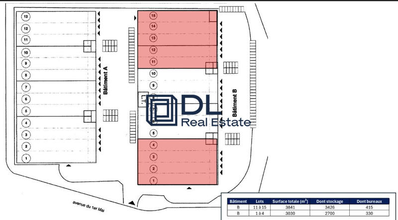 Entrepôt - 6 871 m²