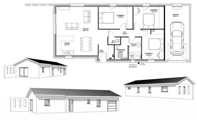 Maison - 84 m² - 4 pièces
