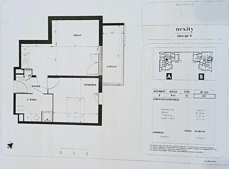 Appartement - 42 m² - 2 pièces