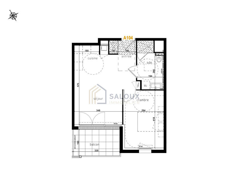 Appartement - 42 m² - 2 pièces