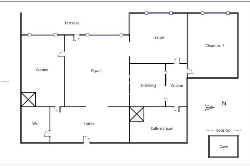 Appartement - 73 m² - 3 pièces