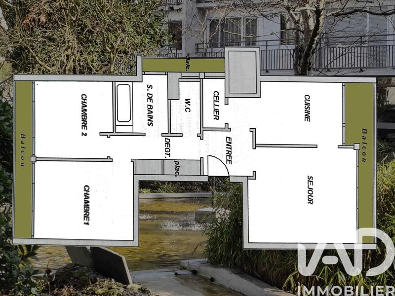 Appartement - 65 m² - 3 pièces