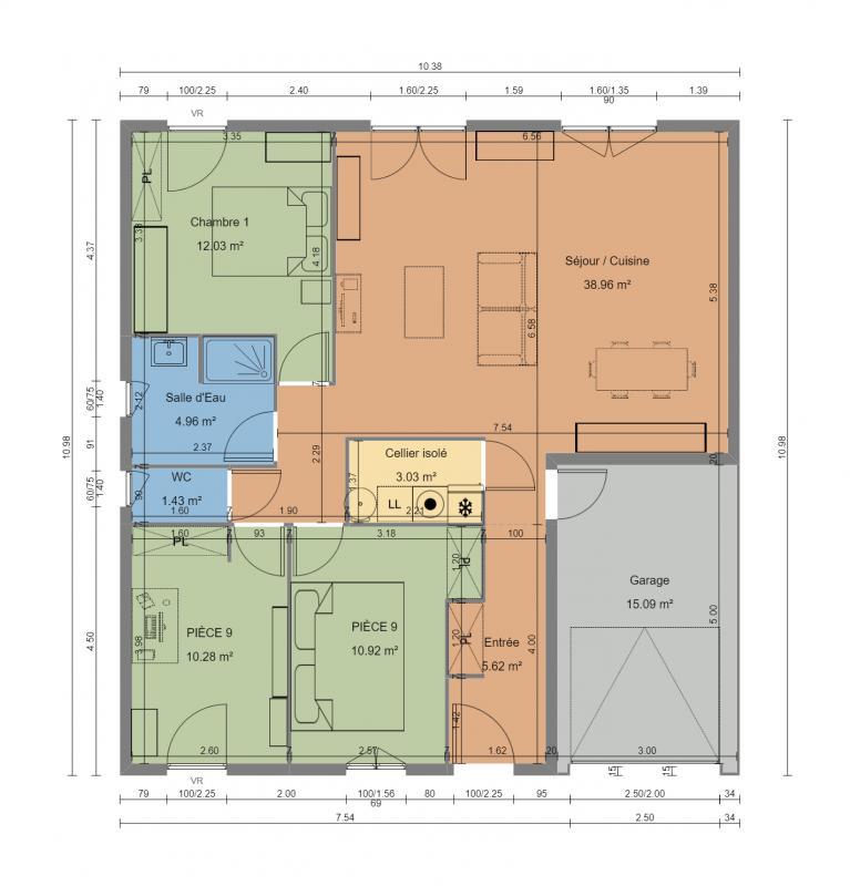 Maison - 87 m² - 4 pièces