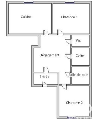 Appartement - 49 m² - 2 pièces