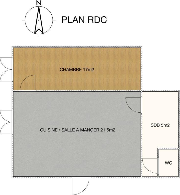 Maison - 68 m² - 2 pièces