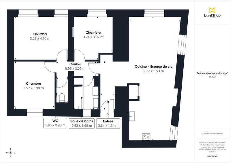 Appartement - 81 m² - 4 pièces