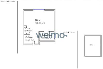 Appartement - 16 m² - 1 pièce