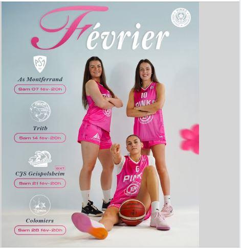 Matchs de  Basket  Pinks Haguenau - Championnat de France Nationale 1 Féminine