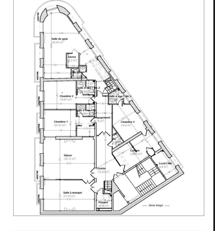 Appartement - 500 m² - 12 pièces