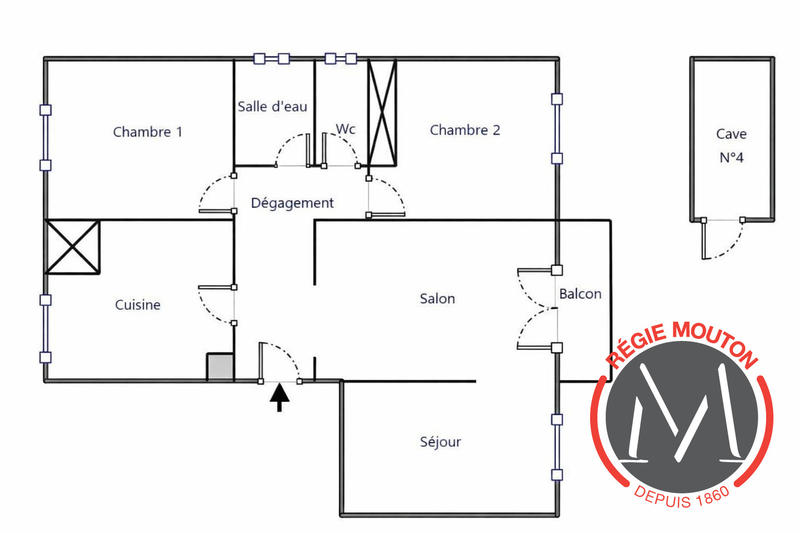 Appartement - 67 m² - 3 pièces