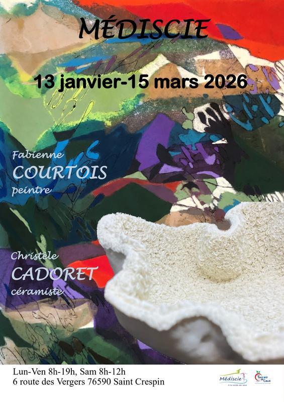 Exposition à Médiscie - Fabienne Courtois et Christèle Cadoret