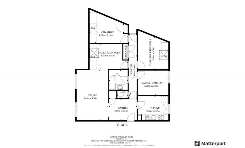 Appartement - 85 m² - 4 pièces