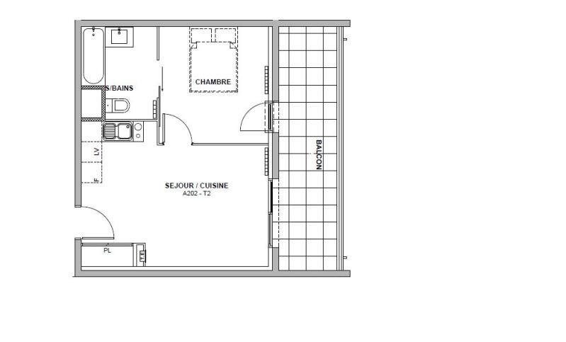 Appartement - 36 m² - 2 pièces