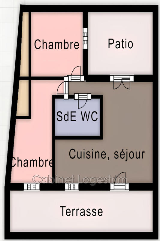 Appartement - 57 m² - 3 pièces