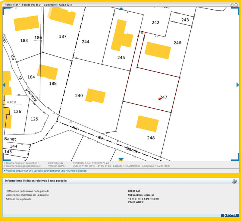 Terrain constructible - 950 m²