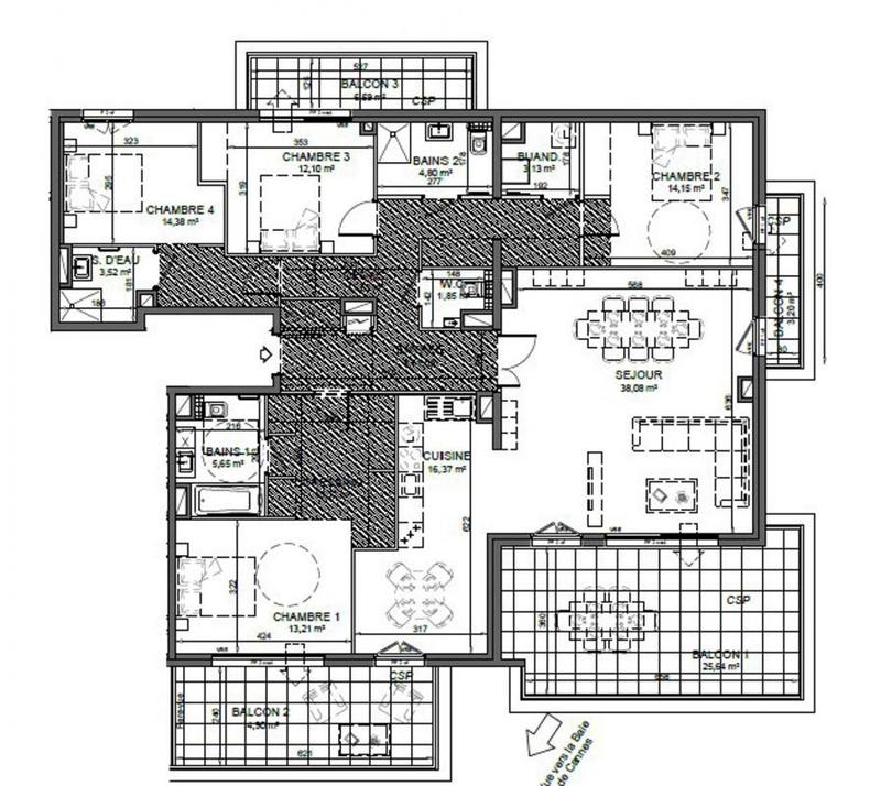 Appartement - 157 m² - 5 pièces